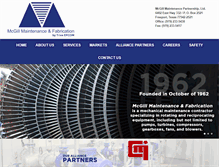 Tablet Screenshot of mcgillmaintenance.com